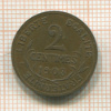 2 сантима. Франция 1903г
