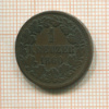 1 крейцер. Баден 1860г