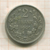 2 франка. Бельгия 1909г