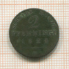 2 пфеннинга. Пруссия 1824г
