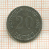 20 пфеннигов. Германия 1874г