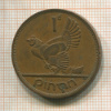 1 пенни. Ирландия 1963г