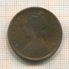 1/4 анны. Индия 1876г