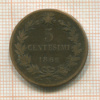 5 сентесимо. Италия 1862г