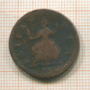 1 фартинг. Великобритания 1739г
