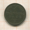 1 пфеннинг. Пруссия 1846г