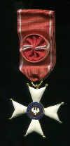 Орден Возрождения Польши. Степень Офицера. (Увеличенный размер с розеткой)