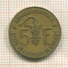 5 франков. Западная Африка 1996г