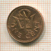 1 цент. Барбадос 1973г