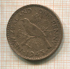 1 пенни. Новая Зеландия 1945г