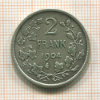 2 франка. Бельгия 1904г