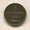 5 сантимов. Сан-Марино 1935г