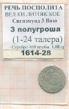3 полугроша. Сигизмунд III