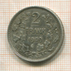 2 франка. Бельгия 1909г