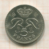5 франков. Монако 1974г