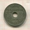 25 сантимов. Тунис 1919г