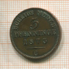 3 пфеннинга. Пруссия 1873г