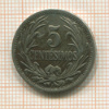 5 сентесимо. Уругвай 1909г