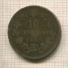 10 сентесимо. Италия 1863г