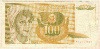 100 динаров. Югославия 1990г