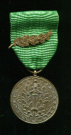 Бронзовая медаль "За доблестный труд" с пальмовой ветвью. Национальная федерация бывших военнопленных . Бельгия