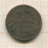 1 крейцер. Баден 1849г