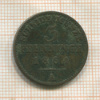 3 пфеннинга. Пруссия 1864г