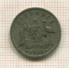 6 пенсов. Австралия 1951г