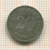 20 пфеннигов. Германия 1876г