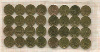 1 копейка. 32 шт. 1961-1991г