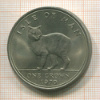 1 крона. Остров Мэн 1970г