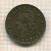 2 сентаво. Аргентина 1890г