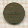 1 крейцер. Австрия 1816г