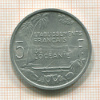 5 франков. Французская Океания 1952г