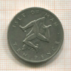 10 пенсов. Остров Мэн 1976г