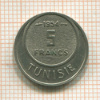 5 франков. Тунис 1954г