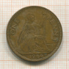 1 пенни. Великобритания 1966г