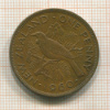 1 пенни. Новая Зеландия 1960г