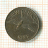 1 пенни. Джерси 1971г