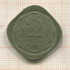 2 анны. Индия 1940г