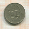 10 тебе. Ботсвана 1977г