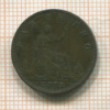 1 фартинг. Великобритания 1878г