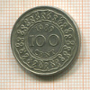 100 центов. Суринам 1989г