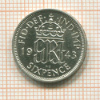 6 пенсов. Великобритания 1943г