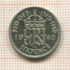 6 пенсов. Великобритания 1940г