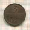 3 сентесимо. Австрия 1852г