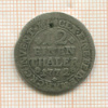 1/12 талера. Брауншвейг 1772г