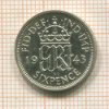 6 пенсов. Великобритания 1943г