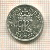 6 пенсов. Великобритания 1944г