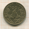 100 франков. Французская Полинезия 1995г
